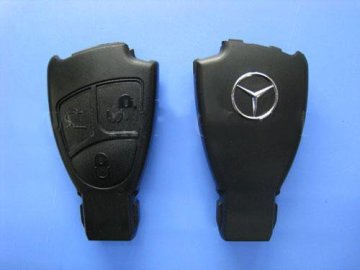 Black 3 Button Benz Remote Car Key Cover