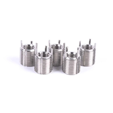 Custom Keensert M4x0.7 Industrial Fastener - Zinc Plated Zinc 304 Stainless Steel Key Locking Thread Insert