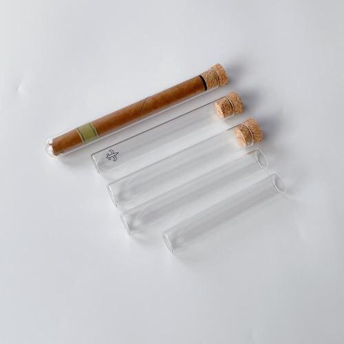 Food Grade Glass Packaging Tube For Preroll Cones