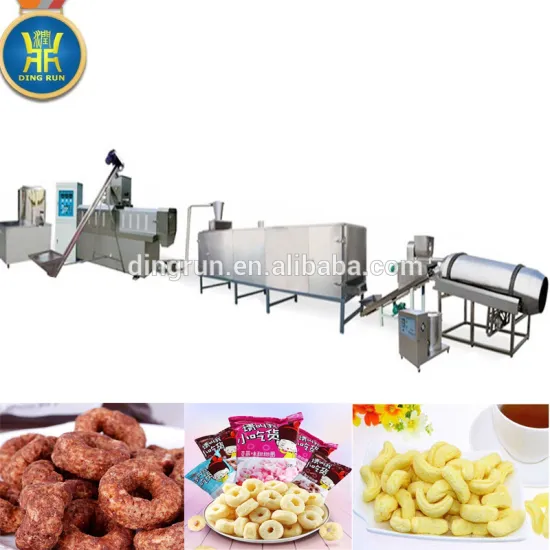 corn puff extruder machine puffed snacks production line