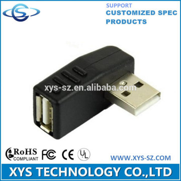 90 degree usb am to af adapter