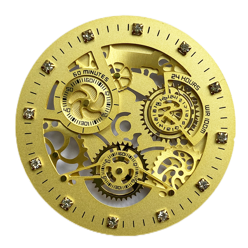 Пользовательский скелет дизайн часовой набор для механических часов