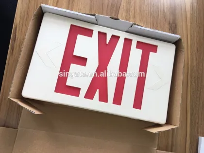 RED green ul cul etl listed rechargeable led emergency exit light with exit sign for evacuation