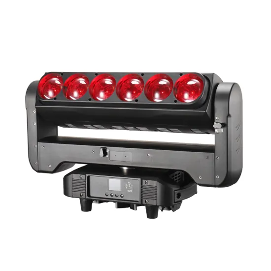 6x60W RGBW 4in1 LED Wash Zoom Beam Rotating Light 360° Stage Lighting