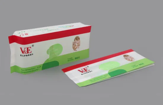 Side Gusset Baby Wet Wipes Packaging With Removeable Labels