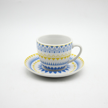 Kleurrijk sticker servies 18 stks luxe keramisch serviesgoed