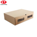 Natural Brown Kraft Paper Shoe Pacakging Box