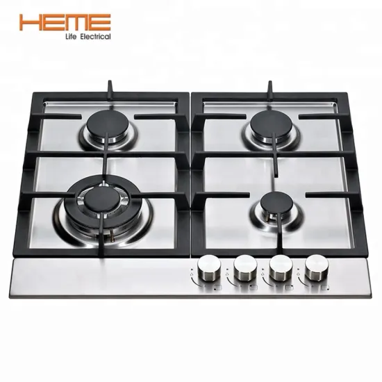 China Manufacturer Stainless Steel 4 Burner 60cm Built-in Gas Cooker Cooktop