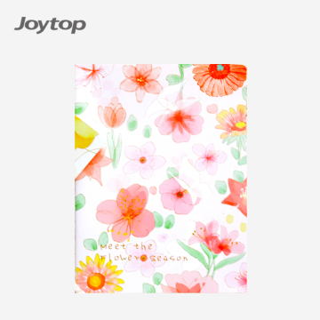 Joytop 3845 Wholesale Flower Season B5 Gold Stamp Softcover Notebook