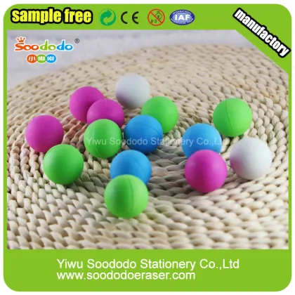 Cute Ball Shaped Eraser,Assorted design eraser