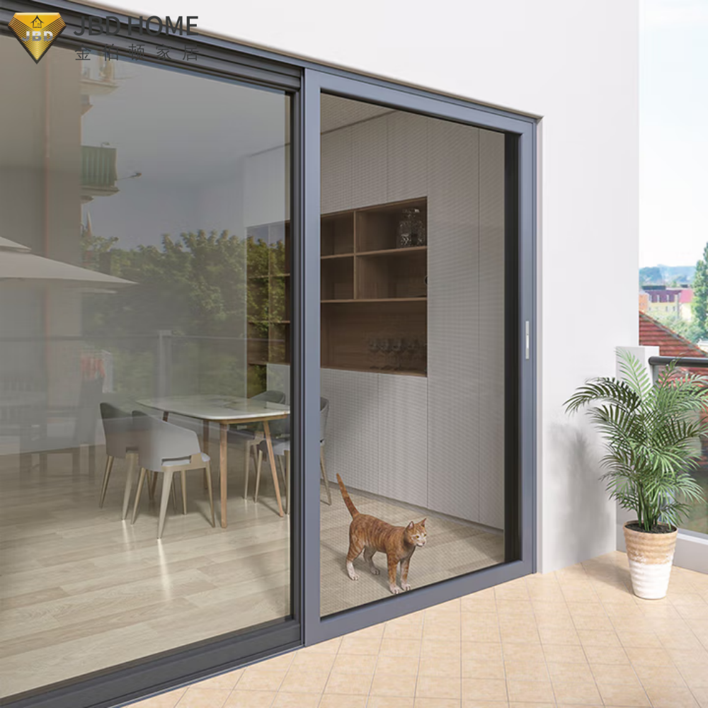 Doras sleamhnachaidh alùmanum dearbhte AS2047 le siostam briseadh teirmeach airson balcony