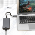 Aluminum USB Hub Type-C Hub 3 0 MultiFunction