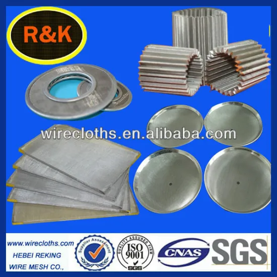 No.1 choice ! sintered AISI316 closed edge stainless steel filter disc