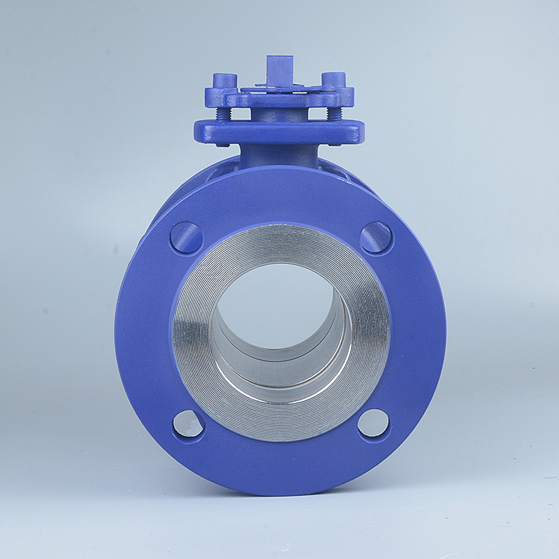 Low platform cast steel ball valve with lock