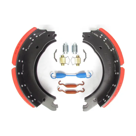 Hot Sale American Type Heavy Truck Drum Brake Shoe Kit 20K-23K Red Friction Lining 4515 Kit