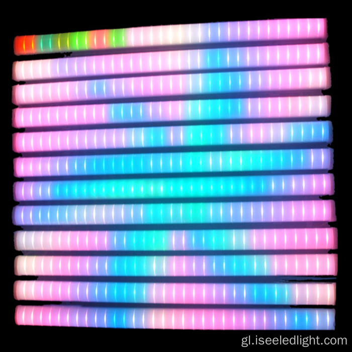 Iluminación lineal LED de cor DMX RGB
