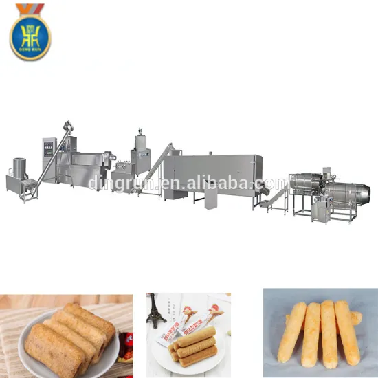 Automatic Co-extruded Core Filler Puffing Cereal Snacks Food Machine