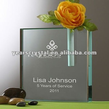 Hot selling custom crystal bud vase with engraving