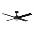 52 inch White plastic ceiling fan with light