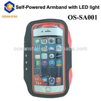 Batteryless self-powered,High quality neoprene running sports safety smart phone armband
