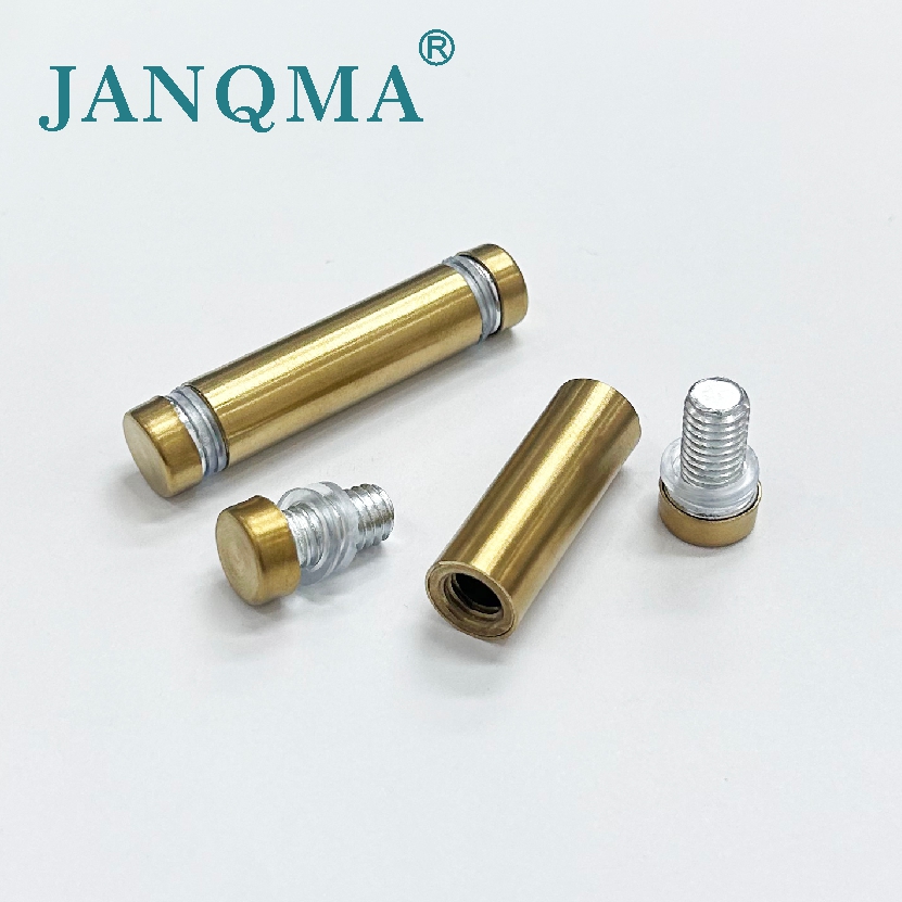 Stainless Steel Double Threaded Screw gold