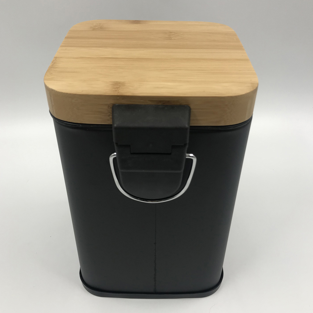 Bamboo Lip Square Pedal Bin 