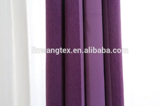 100% polyester stripe fabric plum curtains