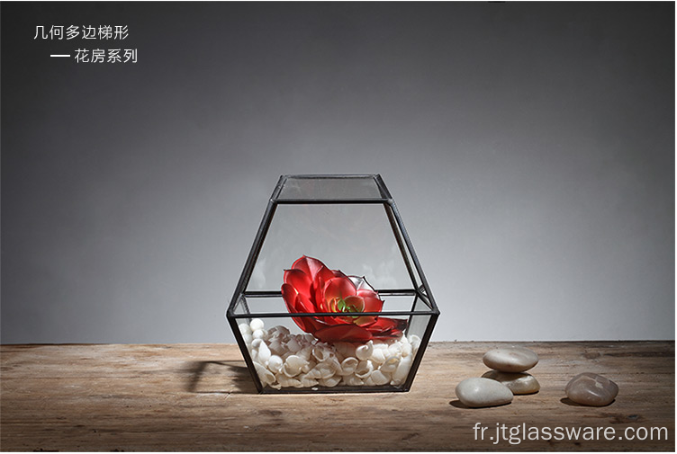 Forme Super Large Verre Terrarium Géométrique