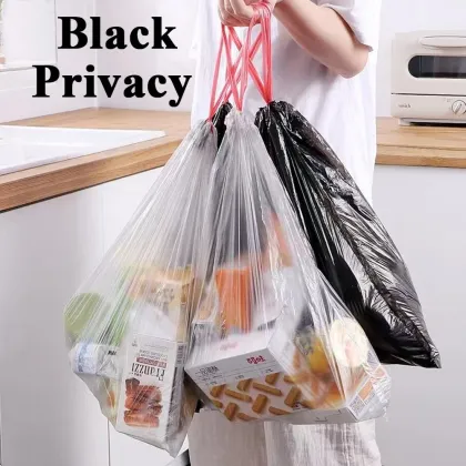 Tall Kitchen Scented Garbage Bags with Drawstrings for Strong Cabinet Doors