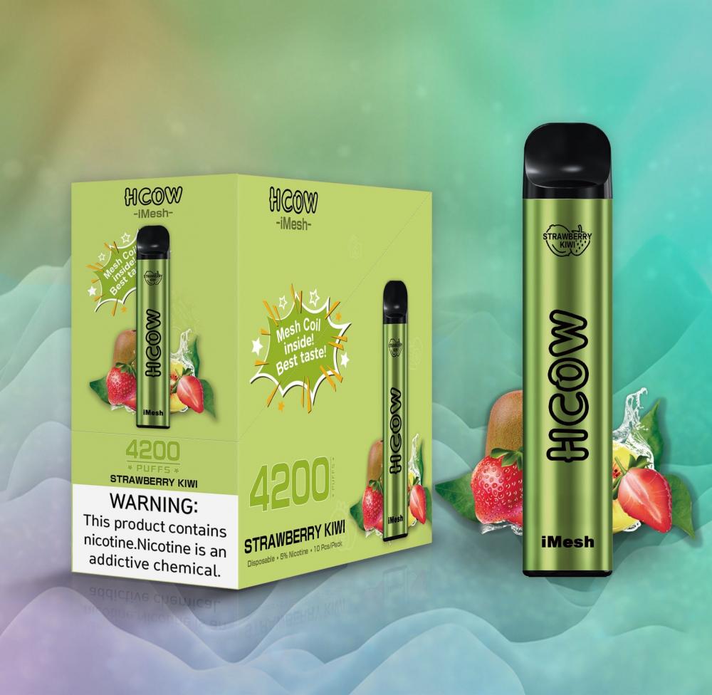 HCOW IMESH 4200PUFFS يمكن التخلص منها VAPE PEN 650MAH