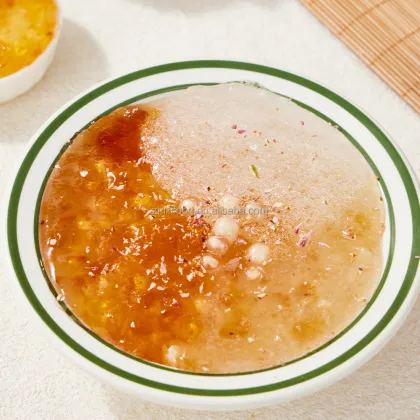 500g Peach Gum Flavored Drink Mix for Bubble Tea Shops