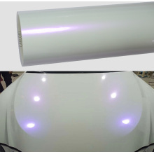 Gloss Pearl White Purple Car Wrap Wrap Vinyl