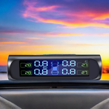 SUMERATION TPMS: نظام مراقبة ضغط الإطارات الشاشة الشمسية Power Power Digital LCD