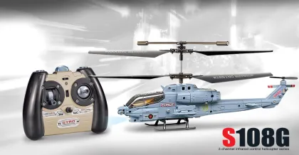 R/C Helicopter, Radio Control Helicopters - R/C 3CH Helicopter with Gyroscope (S108G)
