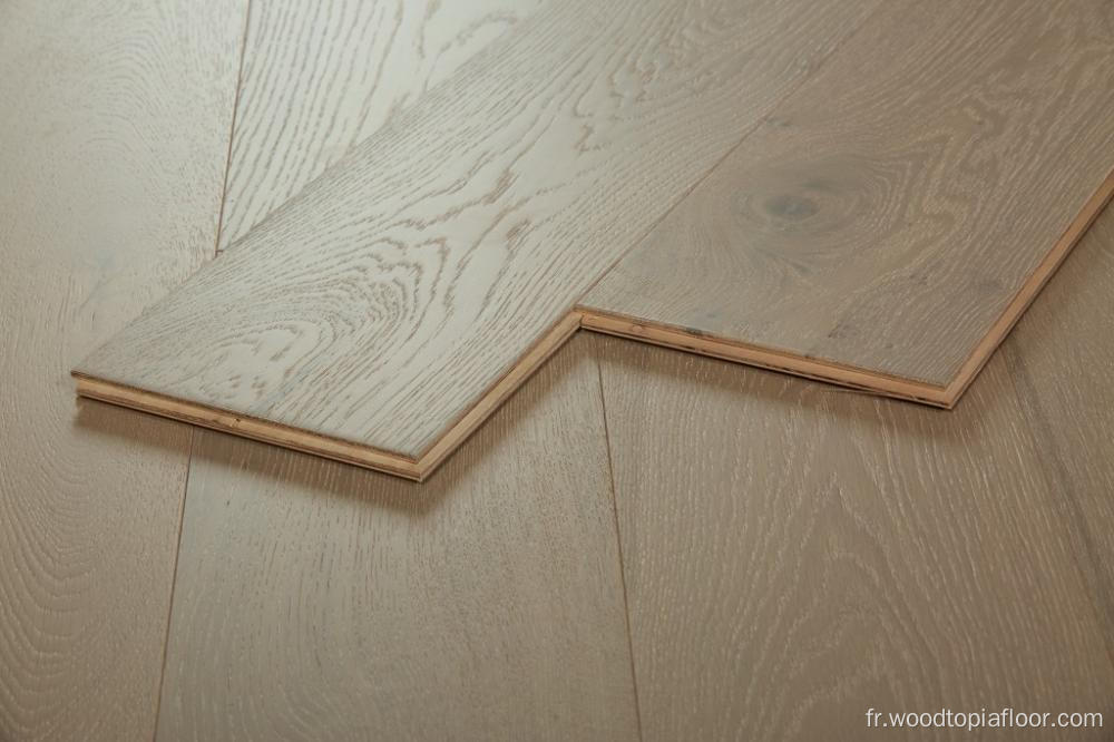 Plancher d'origine européenne en bois de chêne mate gloss