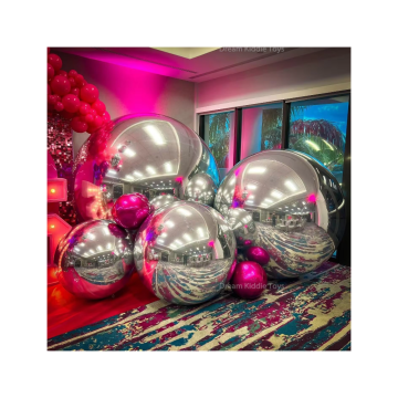 Inflatable Mirror Balls: Giant Shiny Reflective Balloons for Christmas