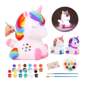 Creative Kids' Craft: Personalized Unicorn Night Light Art Kit - DIY Craft Supplies