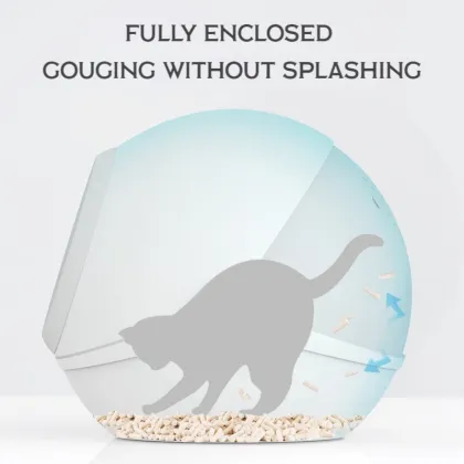 Luxury Large Capacity Enclosed Planet Auto Cat Toilet
