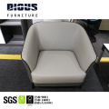 Dious modern luxury office sofa with steel legs leisure sofa synthetic artificial leather three seaters living room lounge sofa