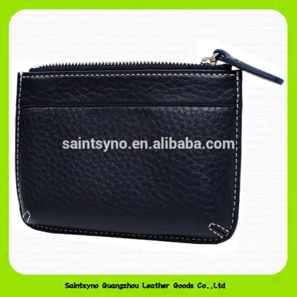 Men's genuine leather coin purse with key ring 15052