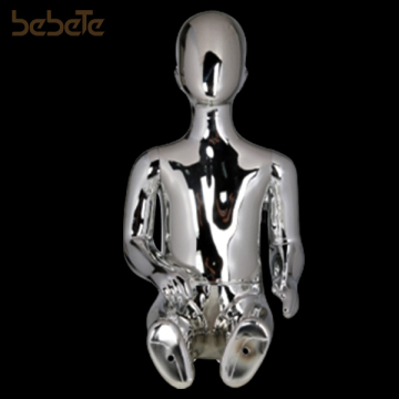 High Quality Sitthing Babies Display Mannequins With Electroplating Flocking