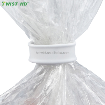 Many Colors Double Wire Clipband Twistband 0.55/0.65/0.7mm Heavy Duty Twist Ties for Food Bag Packing for Industry & Package Use