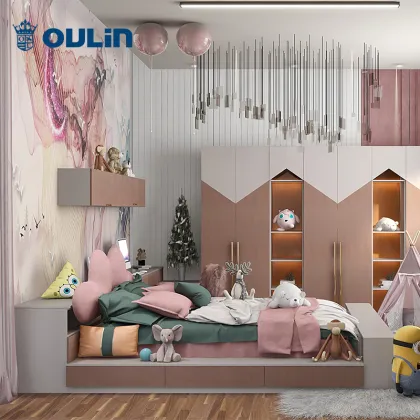 customization kids room wardrobes children bedroom with desk