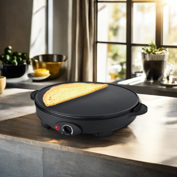 Easy Clean Electric Tortilla Crepe Pancake Roti Maker - Portable Kitchen Use