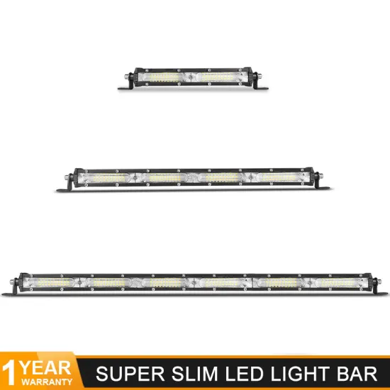 DERI 7" 13" 60W 120W LED LIGHT BAR flood beam Ultra Slim Flood light Car barra led For Off Road UTV ATV SUV 12V 24V work lights