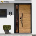 Premium Solid Wood Entry Door | Smart Lock for Luxury Villa