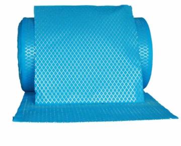 Coarse filter laminated filter media roll