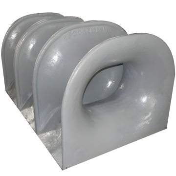 Marine DIN 81915 Bulwark Mounted Panama Chock