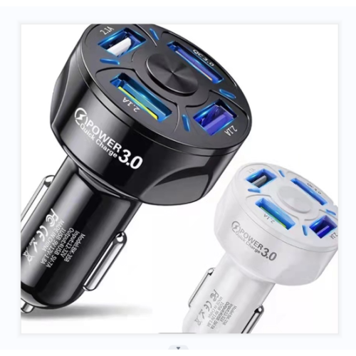 New 3-hole IPhone Quick Charging USB Car Charger