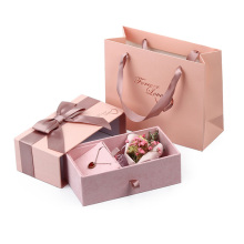Ribbon Velvet Drawer Custom Logo Luxury Jewelry Box